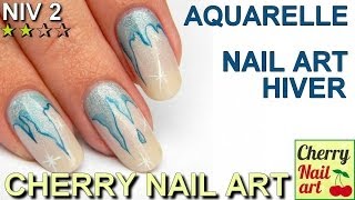 Nail art stalactite aquarelle [upl. by Wernher]