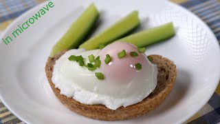 Poached egg in microwave [upl. by Wye]