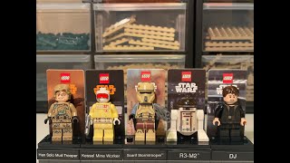 LEGO Star Wars Minifigure Stand Collection Review  40268 40176 40298 40300 40299 [upl. by Gniliem]