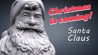 Santa Claus Portrait 3d model [upl. by Idaf]