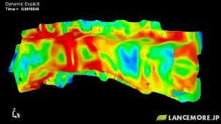 LSDYNA Sample Model No235 Stress Wave Propagation [upl. by Savina]