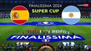 SPAIN vs ARGENTINA  Finalissima 2025  Messi vs Yamal  Full Match  Realistic PES Gameplay [upl. by Suzann88]