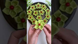 Beautiful dumplings Trick dumplings food foodlover foodshorts [upl. by Aramahs]