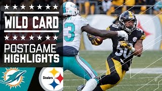 Dolphins vs Steelers  NFL Wild Card Game Highlights [upl. by Trace874]