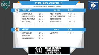 Warrnambool amp District CA  Sungold Div 1  GRAND FINAL  Port Fairy v Nestles  Day 1 [upl. by Akirdnwahs]