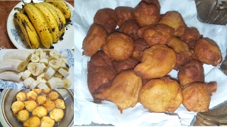 Mauritian Cuisine Banana fritters Recipe  Recette Gateau Banane Mauricien 🍌 [upl. by Aneeuqal640]