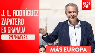 José Luis Rodríguez Zapatero en Granada [upl. by Aleris35]