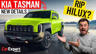 2025 Kia Tasman Everything we know so far 4cylinder only 1000kg payload 3500kg towing [upl. by Kerrill]