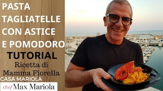 TAGLIATELLE CON ASTICE E POMODORO  TUTORIAL  la video ricetta di Chef Max Mariola [upl. by Jasper]