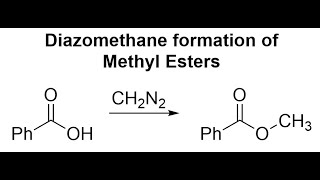 Diazomethane formation of Methyl Esters mechanism [upl. by Lina277]