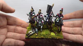 Basing Napoleonic french Dragoons command [upl. by Avert57]