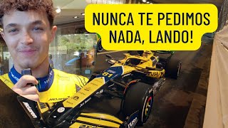 F1 Exclusivo Lando Norris e Bruno Senna sobre a homenagem da McLaren a Ayrton Senna no GP de Mônaco [upl. by Tallbott65]