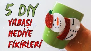 Doğumgünü ve Yılbaşı Hediye  Yılbaşı Hediye Fikirleri  5 DIY [upl. by Uy]