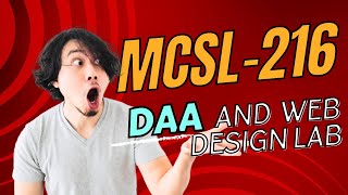 MCSL 216  DAA and Web Design Lab  Question Paper  Important Questions  MCA  MCANEW  IGNOU [upl. by Agon466]