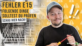 Fehler E15  Folgende Dinge solltest Du prüfen [upl. by Findley504]