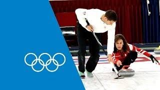 Learn Curling From The Pros  Cheryl Bernard amp John Morris  Faster Higher Stronger [upl. by Duntson342]