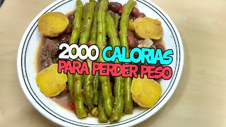 Esta dieta de 2000 calorías es PARA ADELGAZAR [upl. by Llabmik]