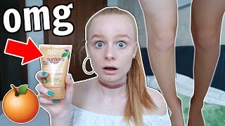 I TRIED FAKE TAN for the FIRST TIME 🍊 crazy [upl. by Artim]