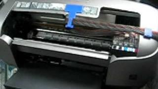 Ciss Epson 2100 R800 R1800 R1900 R220 R320 Dauerdrucksystem with Pigment Ink Matis Germany [upl. by Yenoh763]