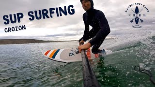 SUP SURFING  CROZON  WINTER SESSION 🤙🏻 [upl. by Bathulda]