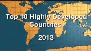 Top 10 Highly Developed Countries [upl. by Leasim]