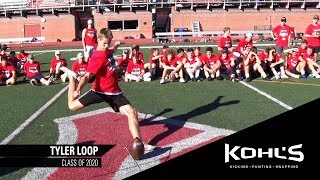 4 Ranked Kicker in America  Tyler Loop  Kohls Kicking Camps [upl. by Eceinert]