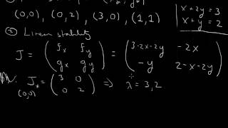 Fixed points and stability of a nonlinear system [upl. by Irihs]