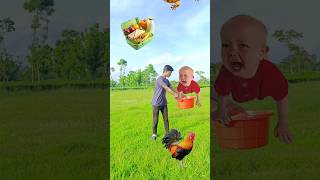 2 October 2024Flying crying babies Catching vs hen parrot amp puppy vs yellow lizard  Funny vfx [upl. by Anawit]