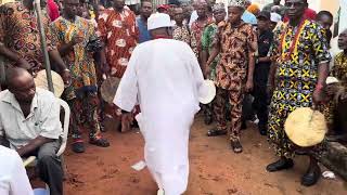 CHIEF IKEM ALBERT ABADOM THE EDE GBOGBO GAGA OF ONITSHA DANCING THE EGWU OTA WAR DANCE [upl. by Steward178]