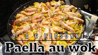 Recette Paella au wok pour 4 a 6 personnes [upl. by Ragg]