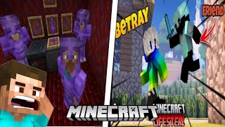 Minecraft \\But my friend betrayed 😭😭😭 me \\i imporove my base \\vido minecraft loyal smp lapata [upl. by Noyr]