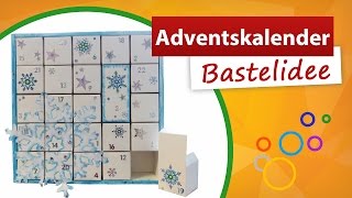 ✂ Adventskalender Bastelidee ★ Kalender mit 24 Boxen  trendmarkt24 Bastelshop [upl. by Raimondo]