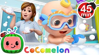 Big Bubble Bath Song and Swim Play  MORE CoComelon Nursery Rhymes amp Songs [upl. by Daron243]