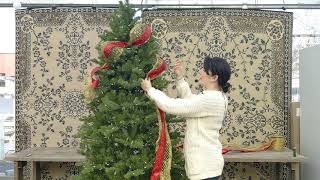 using ribbon in christmas tree [upl. by Trinidad]