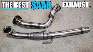 Detailed SAAB Downpipe  Midpipe Install [upl. by Milo]