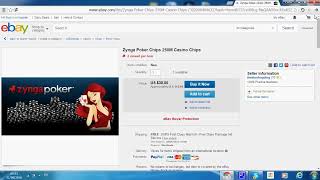 How to buy chips to zynga poker from eBay [upl. by Iatnwahs470]