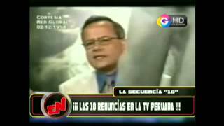 CESAR HILDEBRANDT RENUNCIA A GLOBAL TELEVISION EN VIVO [upl. by Oiramal]