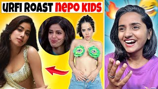 Urfi ne ye kya bol diya NEPO KIDS ko  😱  NEPOTISM ROAST [upl. by Anirdna]