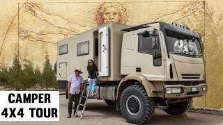 10 ANNI PER COSTRUIRLO 👉Ispirato da LEONARDO DA VINCI  Un Capolavoro  Iveco camper 4x4 tour [upl. by Fang]