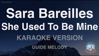 Sara BareillesShe Used To Be Mine Melody Karaoke Version [upl. by Ttelrats]