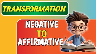 Negative Sentence change into Affirmative Sentence englishmasti [upl. by Trub]