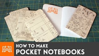 Pocket notebooks  HowTo  I Like To Make Stuff [upl. by Aicssej]