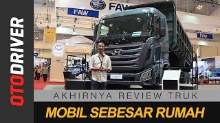 Hyundai Xcient 6x4 2018 Indonesia  First Impression  OtoDriver [upl. by Eelirol437]