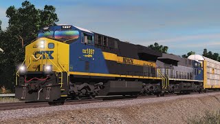 Trainz 22 CSX 1897 Monon Heritage Unit K5HL [upl. by Beisel649]