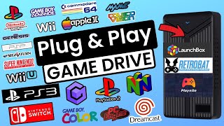 INSANE 5TB Plug amp Play PC Gaming Game Drive  RetroBat PlayNite Launchbox w Over 60K Games [upl. by Aerdnas]