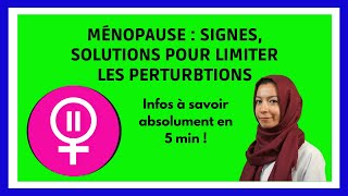 MENOPAUSE  Signes Solutions en 5 min [upl. by Tolecnal]