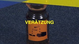 Verätzung  MAUS Erste Hilfe Kurs  Video Tutorial [upl. by Ennovaj]