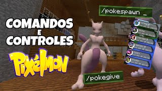 TODOS OS COMANDOS E CONTROLES DO PIXELMON 2023 [upl. by Jaquelyn]