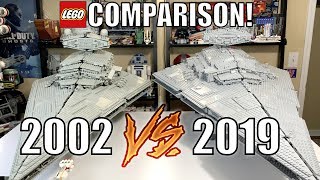 LEGO Star Wars UCS IMPERIAL STAR DESTROYER Comparison 10030 vs 75252  2002 vs 2019 [upl. by Domingo]