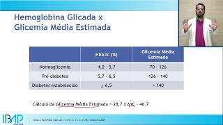 Glicemia Média Estimada GME e Hemoglobina Glicada HbA1C como calcular Diagnóstico do Diabetes [upl. by Ahcropal23]